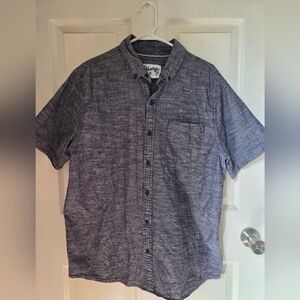 Hurley Dark Gray Casual Button-Down Shirt